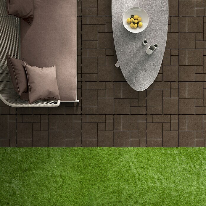 Klickfliese Mosaik (Kunststoff, 30 x 30 x 1,5 cm, Mocha, 6 Stk.) | BAUHAUS