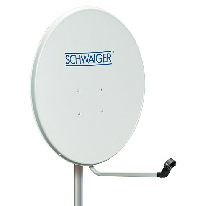 Schwaiger Satelliten-Antenne Offset SPIS7078 (Hellgrau, Durchmesser Spiegelfläche: 70 cm, Antennengewinn: 37 dB - 38,5 dB) | BAUHAUS