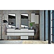 Baden Haus Qubo Waschtischunterschrank (46 x 60 x 83 cm, Weiß Rock, Holzoptik)