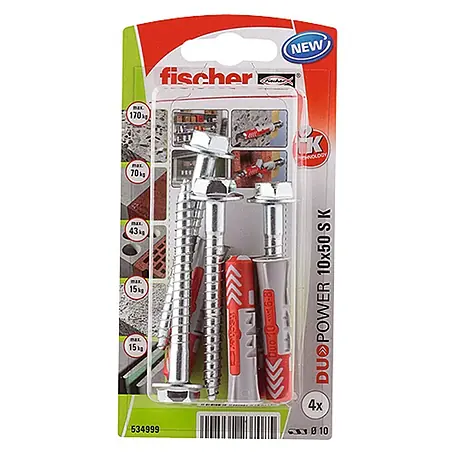 Fischer Duopower Surtido de tacos y tornillos