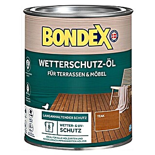 Bondex Holzöl Wetterschutz-Öl (Teak, 750 ml)