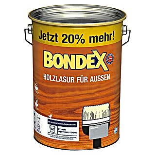 Bondex Holzlasur für Außen (Hellgrau, Seidenmatt, 4,8 l, Lösemittelbasiert)