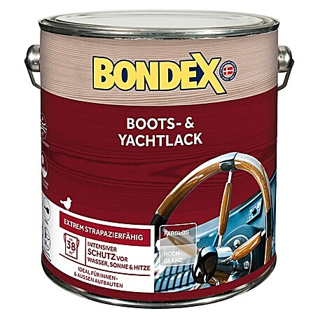 Bondex Bootslack & Yachtlack (Farblos, 2,5 l, Hochglänzend)