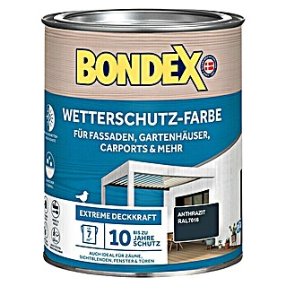 Bondex Wetterschutzfarbe RAL 7016 (Anthrazit, Seidenglänzend, 0,75 l)