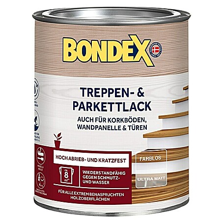 Bondex Treppen- & Parkettlack (Farblos, Matt, 750 ml)