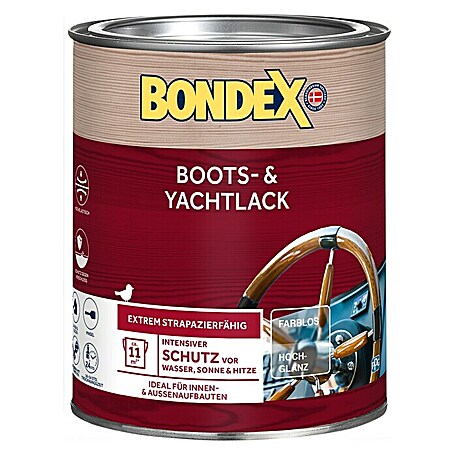 Bondex Bootslack & Yachtlack (Farblos, 750 ml, Hochglänzend)