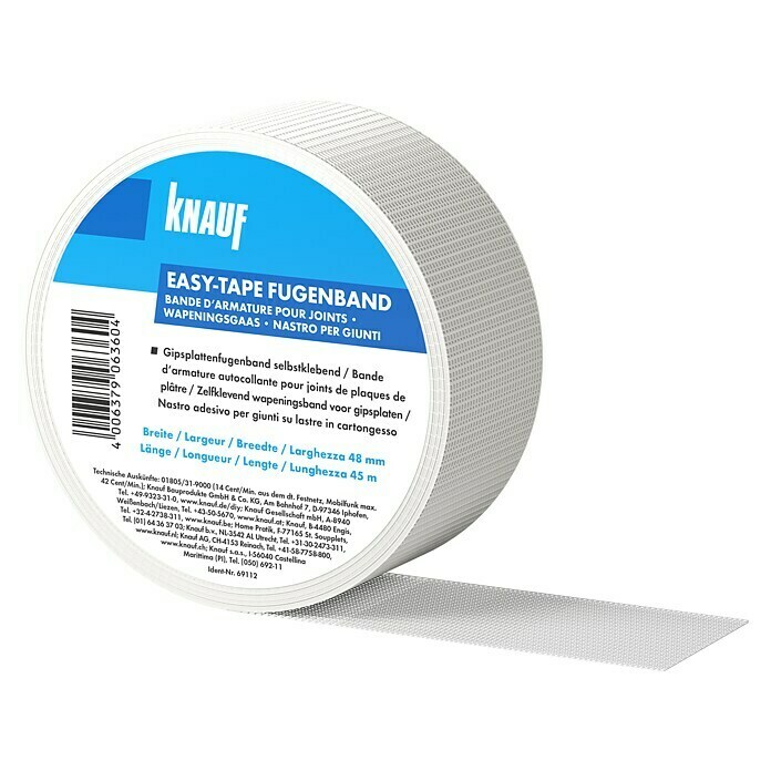 Knauf Fugenband easy-tape (45 m x 5 cm, Selbstklebend)