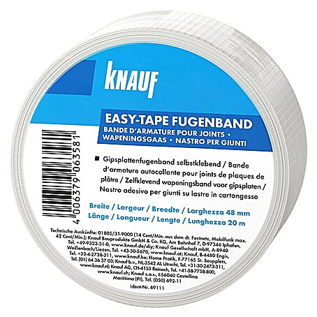 Knauf Fugenband easy-tape (20 m x 5 cm)