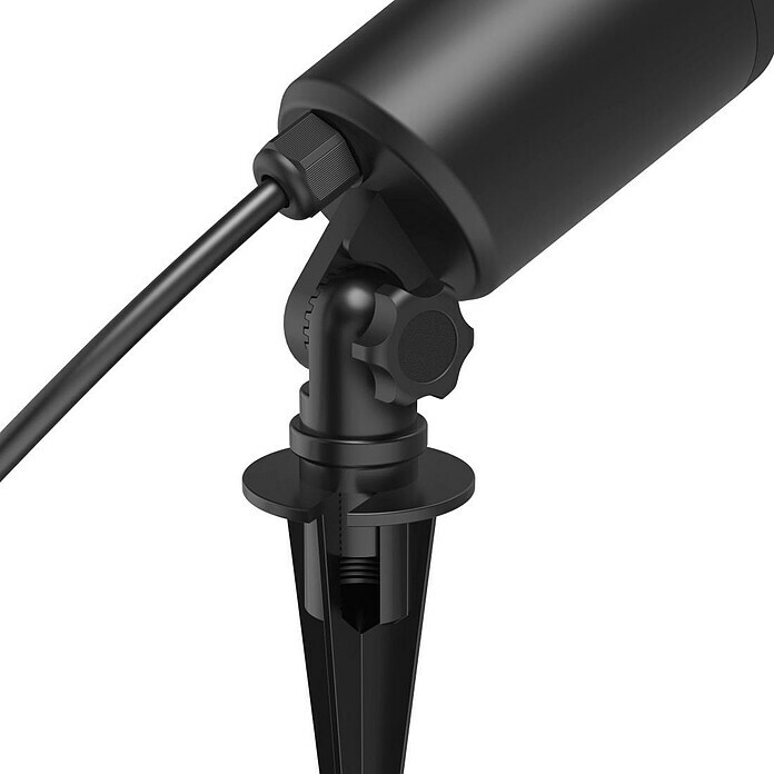 Hama Wifi LED-Gartenstrahler (Schwarz, Ø x H: 11,6 x 23 cm, Mehrfarbig, IP65, 6.500 K) | BAUHAUS