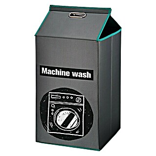Cesta de ropa Machine wash (32 x 32 x 80 cm, Gris)