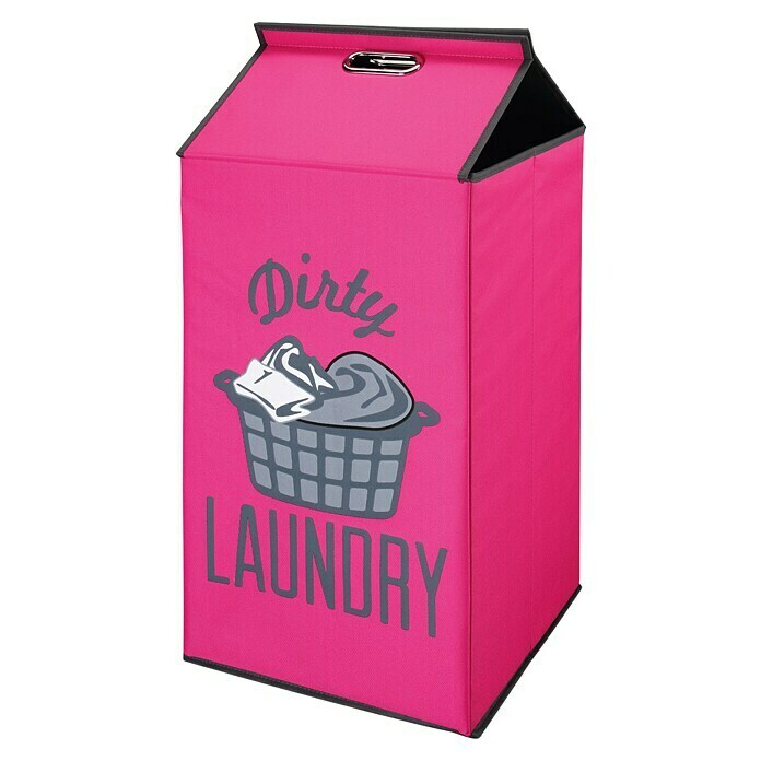 Cesta de ropa Dirty laundry (32 x 32 x 80 cm, Rosa)