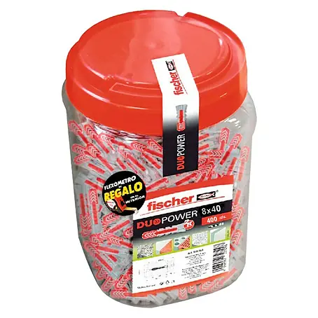 Fischer Duopower Surtido de tacos + flexómetro