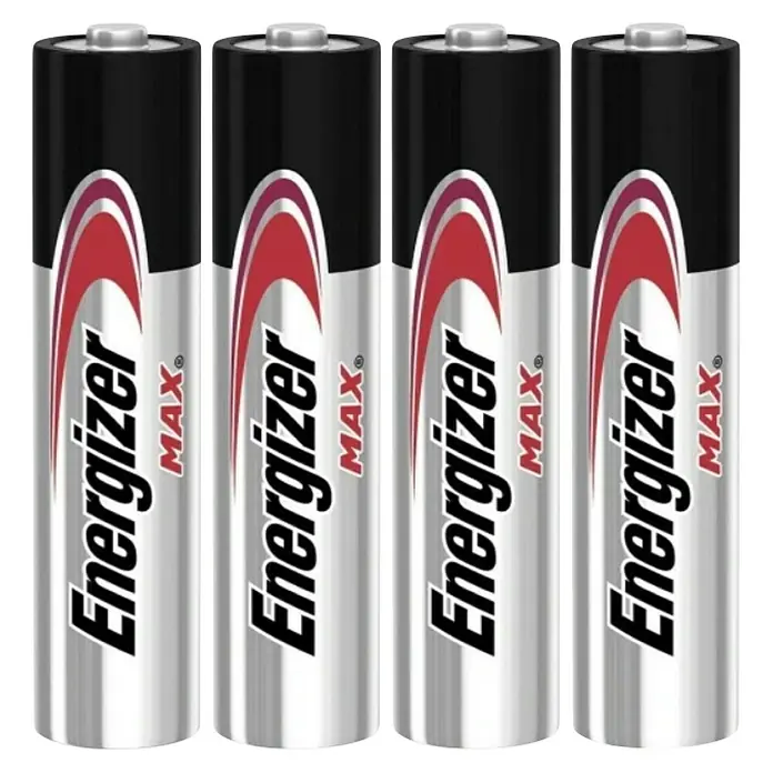 Energizer Max Alkaline-Batterie - Mignon AA, Alkali-Mangan, 4 Stk. - Vier Energizer Max Batterien, die für langanhaltende Energie und zuverlässige Leistung in verschiedenen Geräten sorgen.