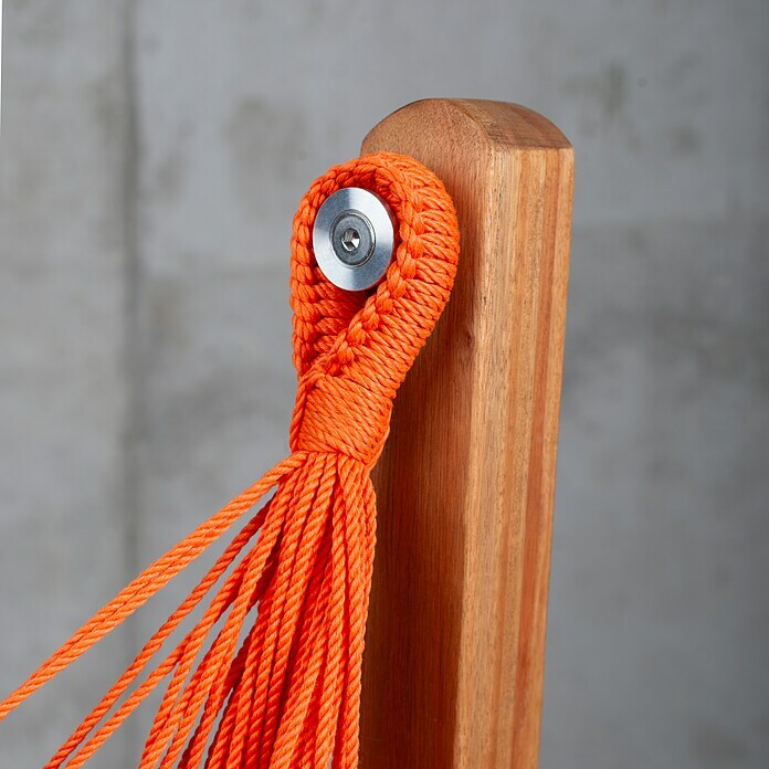 La Siesta Conjunto hamaca Udine (L x An x Al: 180 x 115 x 163 cm, Rojo/Naranja) | BAUHAUS