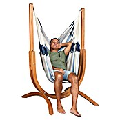 La Siesta Conjunto hamaca Udine (L x An x Al: 180 x 115 x 163 cm, Azul/Blanco) | BAUHAUS