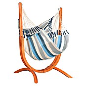 La Siesta Conjunto hamaca Udine (L x An x Al: 180 x 115 x 163 cm, Azul/Blanco) | BAUHAUS