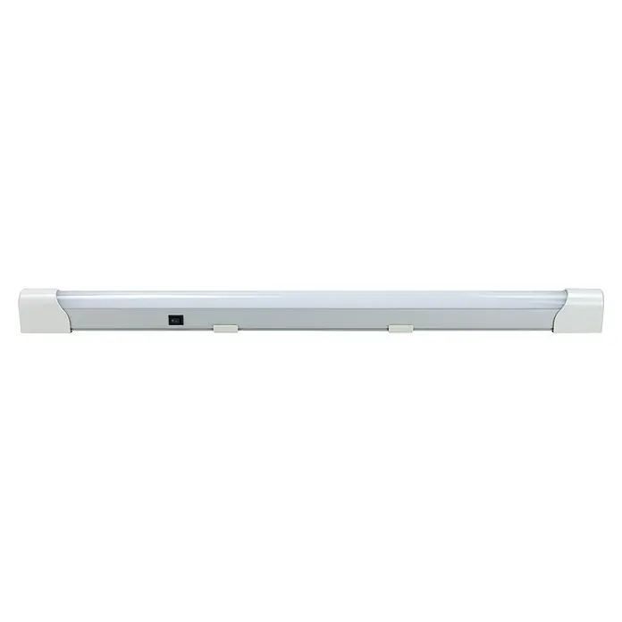 E2 elektro LED-Lichtleiste Base Switch - L x B x H: 600 x 30 x 42 mm, Lichtfarbe: Neutralweiß, 1 Stk., 10 W - LED-Unterbauleuchte in Weiß. Ideal für Küchen, Werkstätten oder als Regalbeleuchtung. Einfache Montage und sparsamer Energieverbrauch.