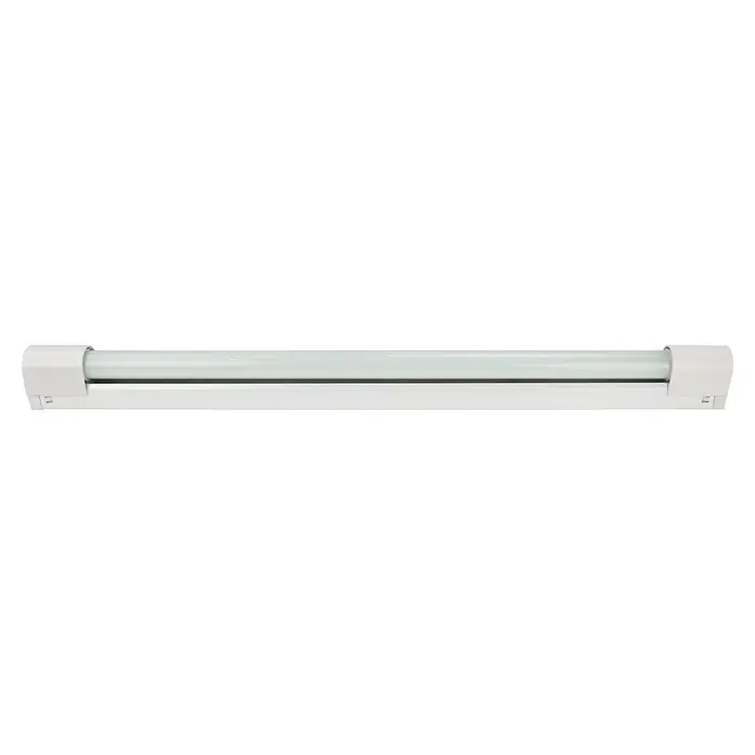 E2 elektro LED-Lichtleiste move² - L x B x H: 610 x 32 x 53 mm, Lichtfarbe: Neutralweiß, 220 V - 240 V, 1 Stk., 9 W - Nahaufnahme einer Leuchtstoffröhre mit weißer Abdeckung, ideal für helle und effiziente Beleuchtungslösungen.