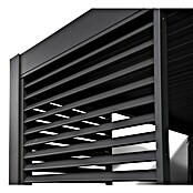 Sorara Pavillon-Seitenwand aus Lamellen (Anthrazit, Für die Modelle Classic und Deluxe mit Länge 360 cm) | BAUHAUS