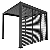 Sorara Pavillon-Seitenwand aus Lamellen (Anthrazit, Für die Modelle Classic und Deluxe mit Länge 360 cm) | BAUHAUS