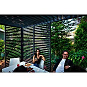 Sorara Pavillon-Seitenwand aus Lamellen (Anthrazit, Für die Modelle Classic und Deluxe mit Länge 360 cm) | BAUHAUS