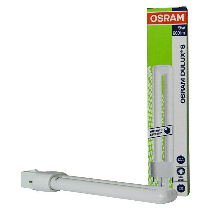 Osram Bombilla de bajo consumo Dulux S Interna (9 W, Blanco cálido, Clase de eficiencia energética: A)