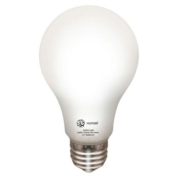 Xunzel Bombilla LED Nature 24V (7 W, E27, Color de luz: Blanco neutro, No regulable, Redondeada)