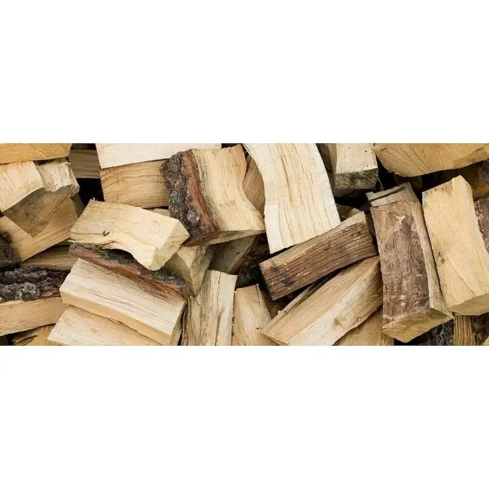Legua Leña para encender  de roble a palet - 850 kg, Roble - Primer plano de trozos de leña apilados para calefacción y hogueras. Perfecto para el invierno y las noches acogedoras.
