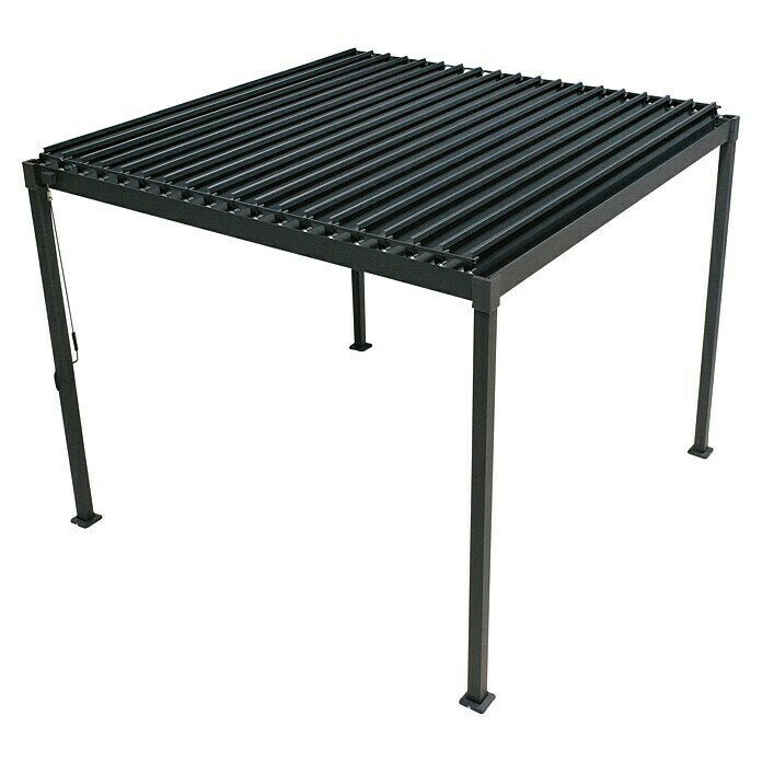 Sorara Lamellenpavillon Suva (B x T: 300 x 300 cm, Farbe Gestell: Anthrazit, Stahl) | BAUHAUS