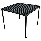 Sorara Lamellenpavillon Suva (B x T: 300 x 300 cm, Farbe Gestell: Anthrazit, Stahl) | BAUHAUS