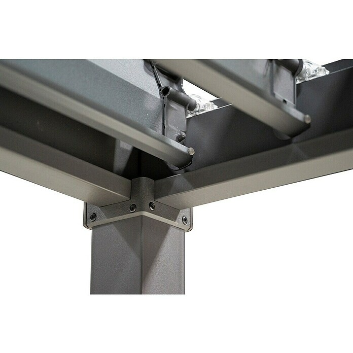 Sorara Lamellenpavillon Suva (B x T: 300 x 300 cm, Farbe Gestell: Anthrazit, Stahl) | BAUHAUS