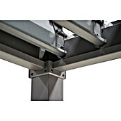 Sorara Lamellenpavillon Suva (B x T: 300 x 300 cm, Farbe Gestell: Anthrazit, Stahl) | BAUHAUS