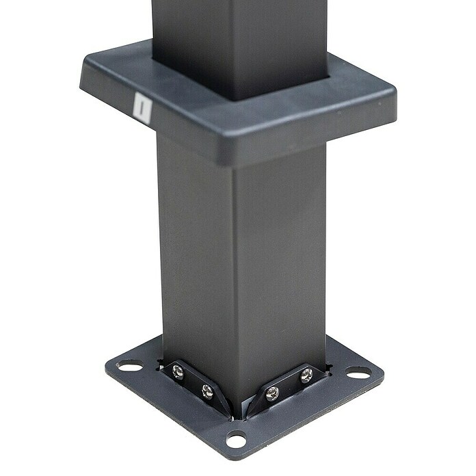 Sorara Lamellenpavillon Suva (B x T: 300 x 300 cm, Farbe Gestell: Anthrazit, Stahl) | BAUHAUS