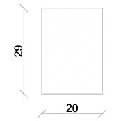 Profiles and more Listón rectangular (0,95 m x 20 mm x 29 mm, Haya, Sin tratar)