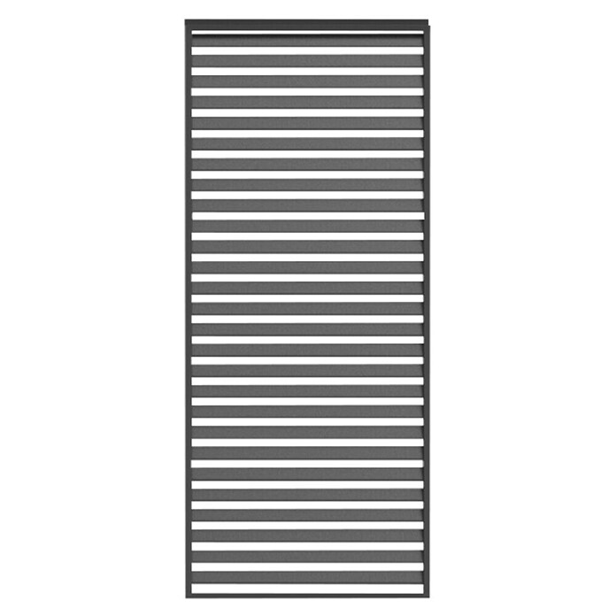 Sorara Pavillon-Seitenwand aus Lamellen (B x H: 123 x 240 cm, Anthrazit, Für lange Seite des Sunfun Lamellenpavillon Korfu) | BAUHAUS