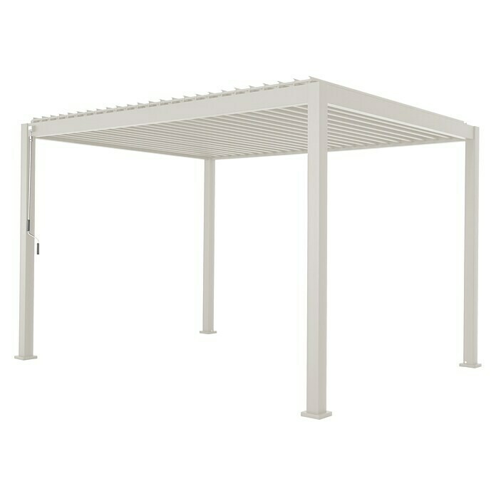 Sorara Lamellenpavillon Mirador Deluxe (B x T: 300 x 400 cm, Farbe Gestell: Weiß, Aluminium) | BAUHAUS