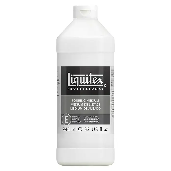 Liquitex Professional Gießmedium - 946 ml, Geeignet für: Acrylfarben - Liquitex Professional Pouring Medium in einer 946ml Flasche. Ideal für fließende Kunstwerke und zum Erzielen glatter Oberflächen.