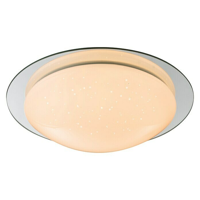 Lavida Okrugla stropna LED svjetiljka (18 W, Bijelo / srebrno, Ø x V: 38 x 10,5 cm)