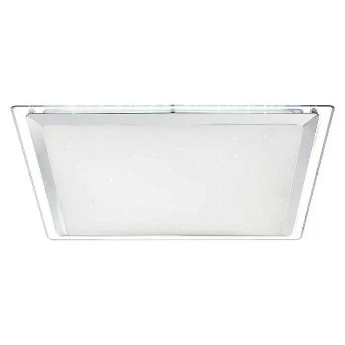 Lavida LED-Deckenleuchte Vestone - 30 W, L x B x H: 44,5 x 44,5 x 7 cm, Weiß, Opal - Moderne LED-Deckenleuchte mit funkelndem Effekt für eine stilvolle Beleuchtung in jedem Raum. Die Lampe sorgt für ein angenehmes, helles Licht.