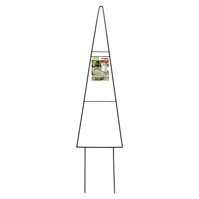 Windhager Rankhilfe Tree - B x H: 20 x 80 cm, Metall - Pflanzenstütze aus Metall in Pyramidenform mit Etikett, ideal für den Garten.