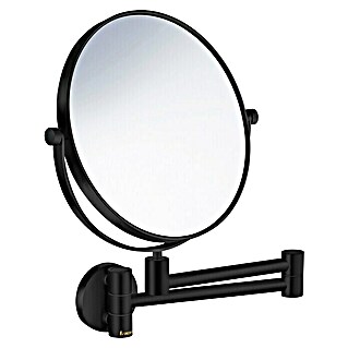 Smedbo Outline Cosmeticaspiegel (Diameter: 20 cm, Rond, Zwart, Vergroting 1: 500 %)