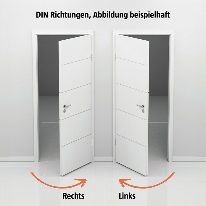 Classen PL Zimmertür (860 x 1.985 mm, DIN Anschlag: Rechts, Eiche Claveland, Mittellage: Wabe) | BAUHAUS