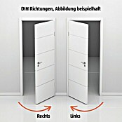 Classen PL Zimmertür (860 x 1.985 mm, DIN Anschlag: Rechts, Eiche Claveland, Mittellage: Röhrenspan) | BAUHAUS