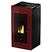 FreePoint Pelletofen Vega GH  (2,8 - 10,5 kW, Raumheizvermögen: 252 m³, Schwarz/Bordeaux)