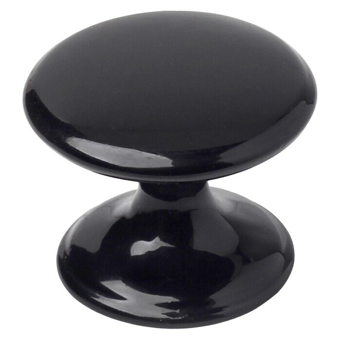 Möbelknopf (Schwarz, Durchmesser: 33 mm)