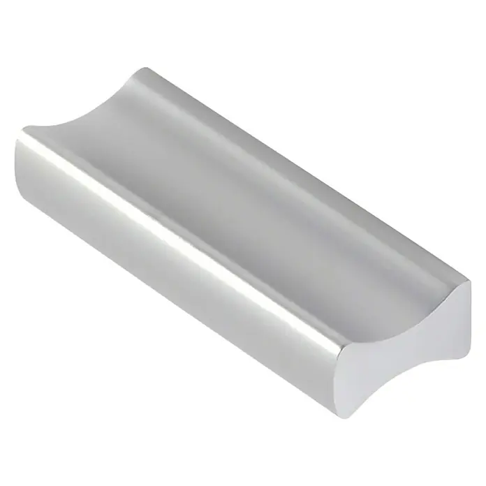 Möbelgriff - Typ Möbelgriff: Stange, Lackiert, 32 mm, L x B x H: 44 x 17 x 9 mm, Aluminium - Silberne Kissenablage für Schmuck oder kleine Gegenstände. Elegantes Design für eine stilvolle Aufbewahrung.