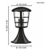 Eglo Sobremuro Aloria  (1 luz, 60 W, Altura: 30 cm, Negro)