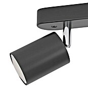 Eglo Regleta Reciso-E (2 focos, 5 W, GU10, IP20, Negro/Cromo, Número de bombillas: 2 ud.) | BAUHAUS