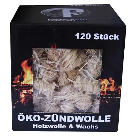 Öko-Anzündwolle