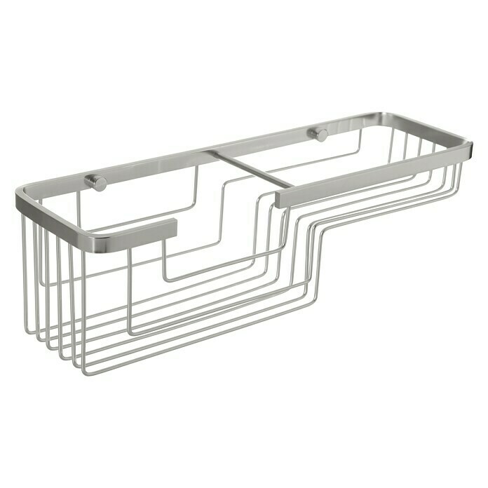 Tatay Aluminium Cesta de baño rectangular (12 x 37 x 11,5 cm, Plateado)